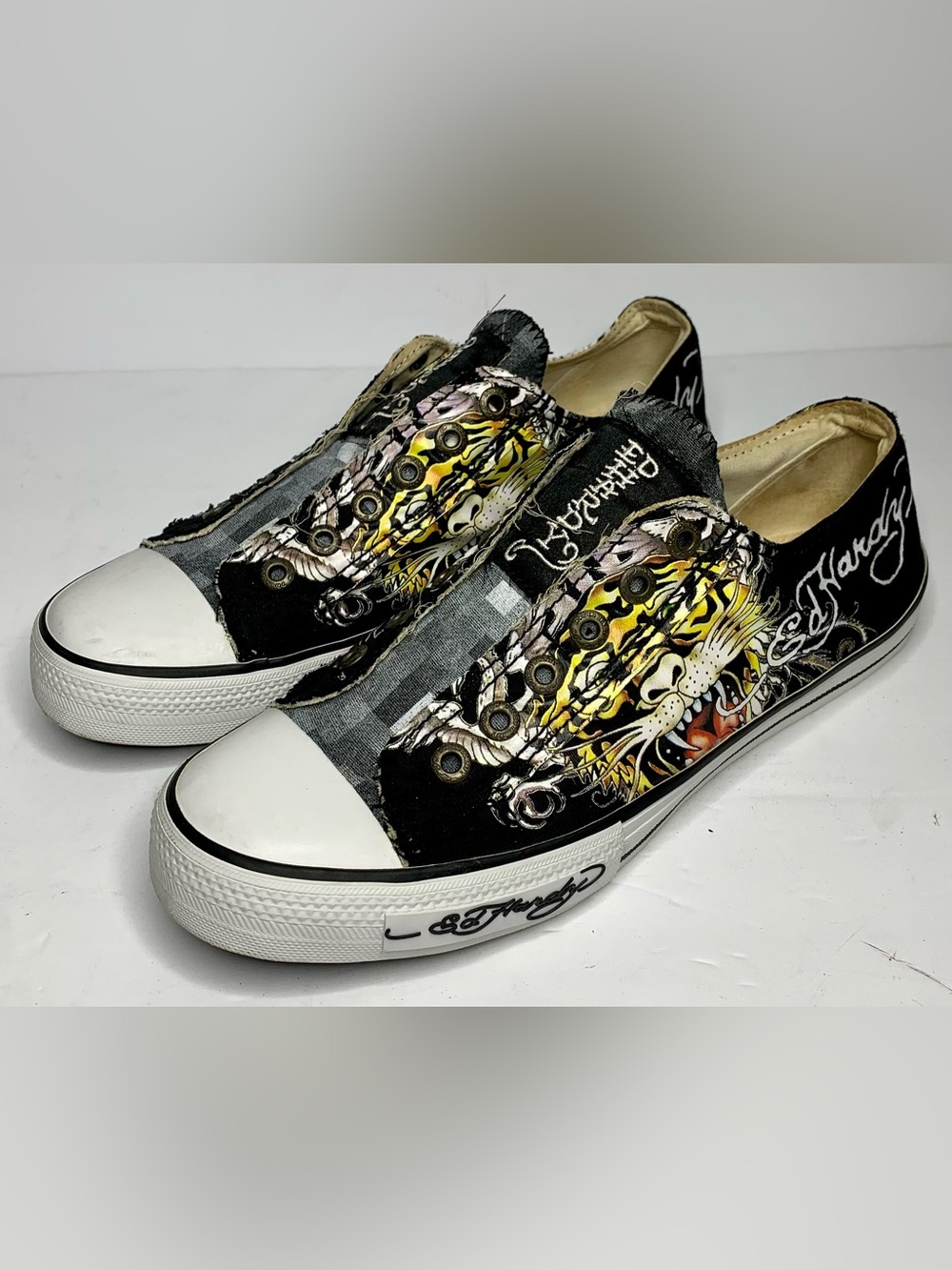 Ed Hardy Y2K Tiger Graphic Sneakers